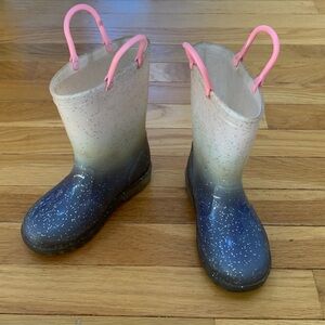 Kids light- Up Glittery Ombre Rain Boots